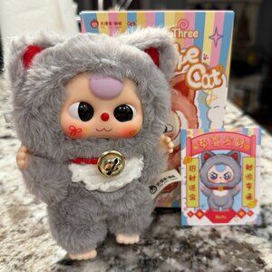 BABY THREE BILLIONAIRE CAT GREY CAT NEW WITH BOX